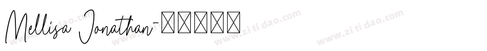Mellisa Jonathan字体转换